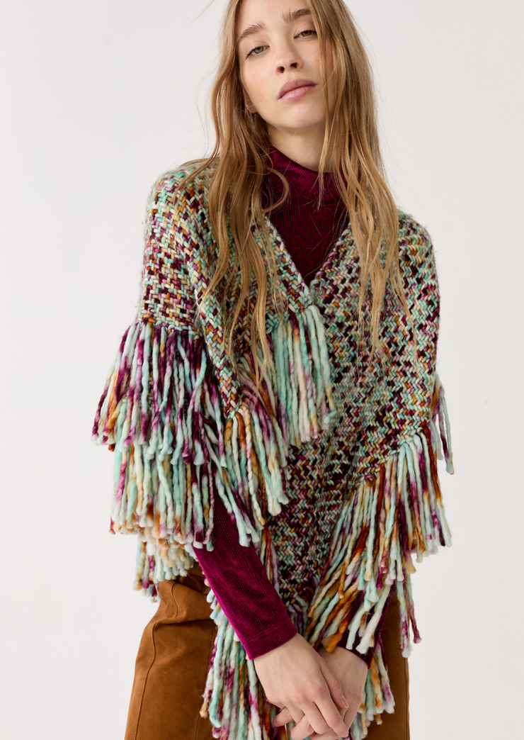 Merino Wool Poncho