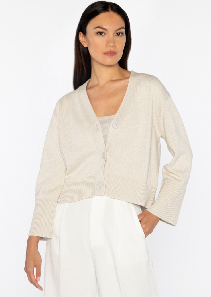 Wide sleeve cardigan