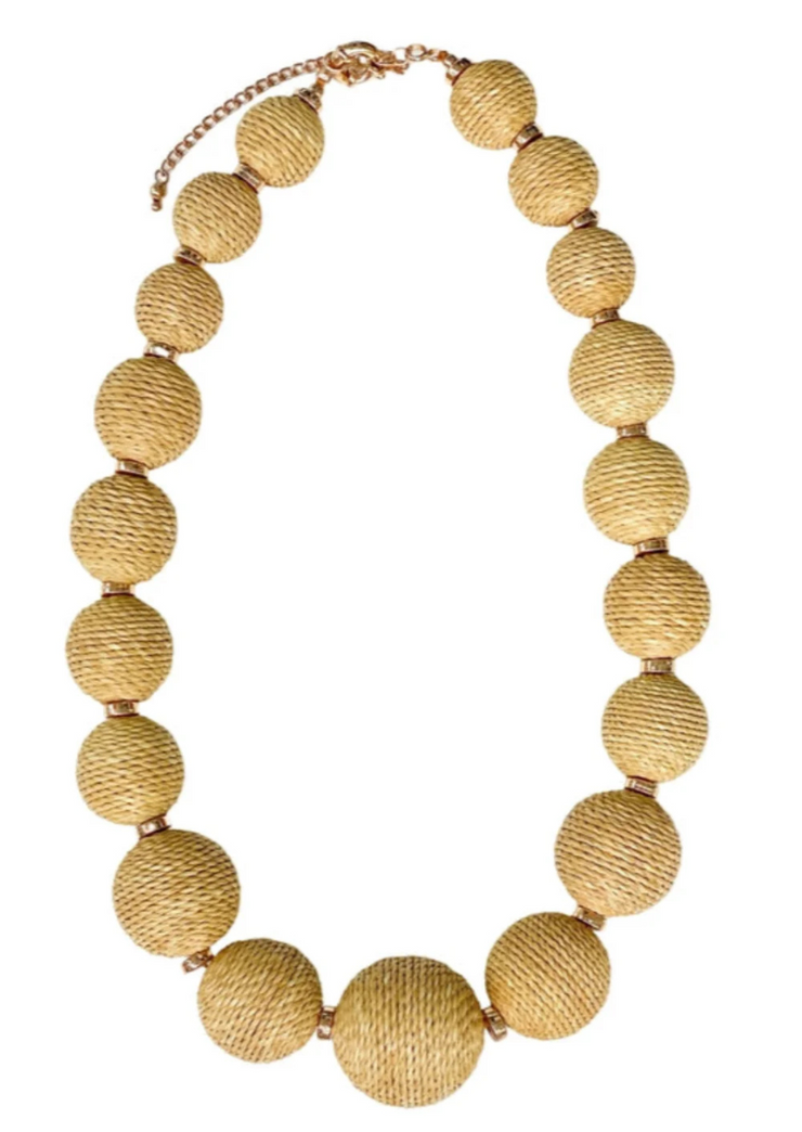 Lantern Raffia Earring
