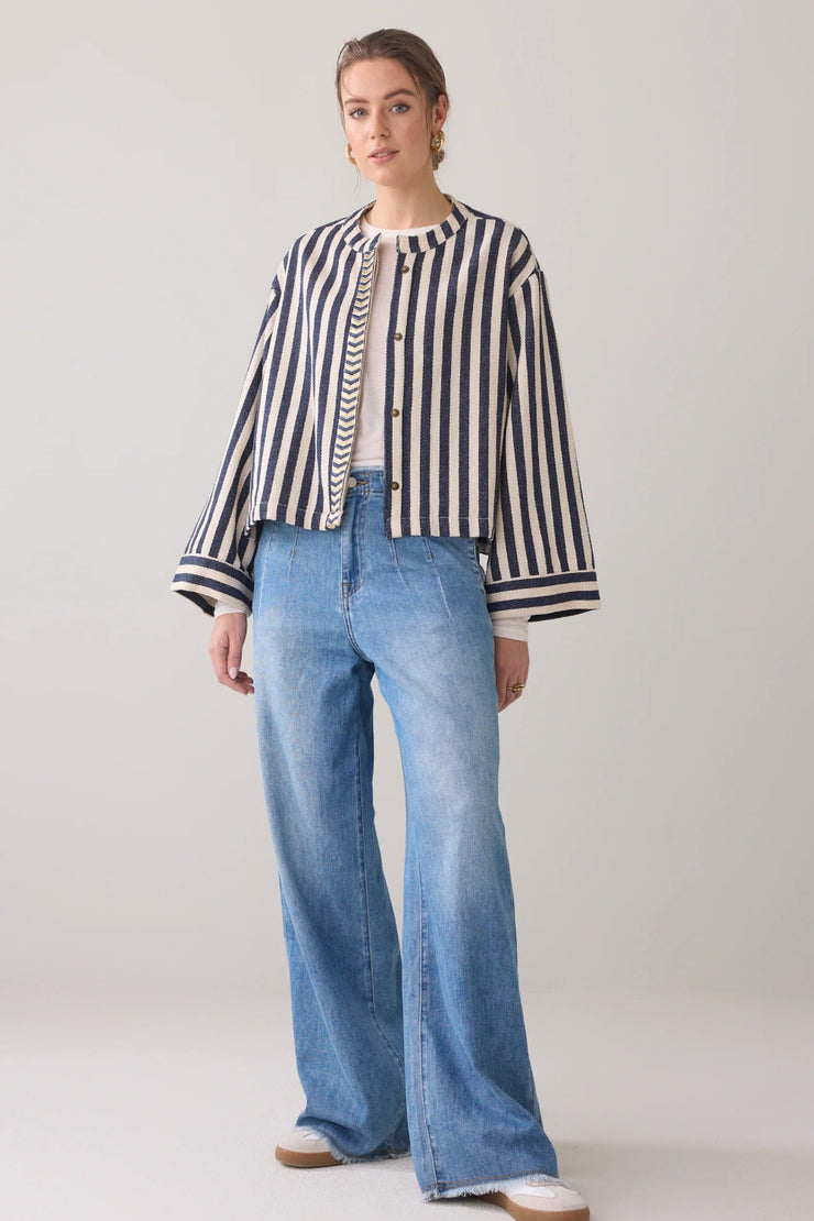 Round Neck Jacket, Reversible