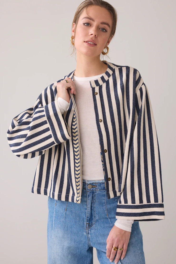 Round Neck Jacket, Reversible