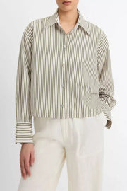 Till Stripe Cropped Shirt