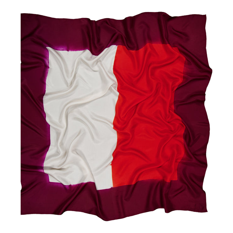 Aire Scarf - Cassis & Red