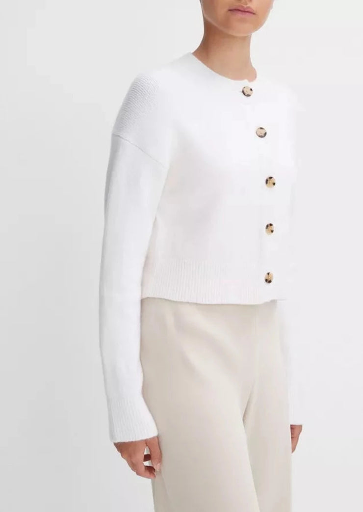 Cropped Button Cardigan