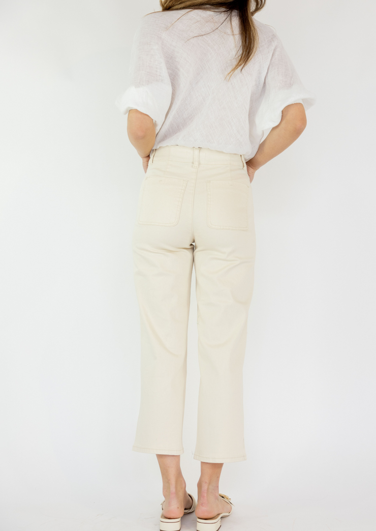 Cropped Button Pant