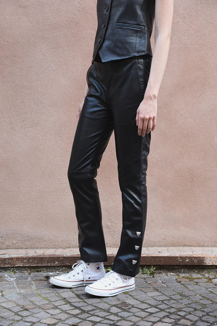 Leather Pant - Black