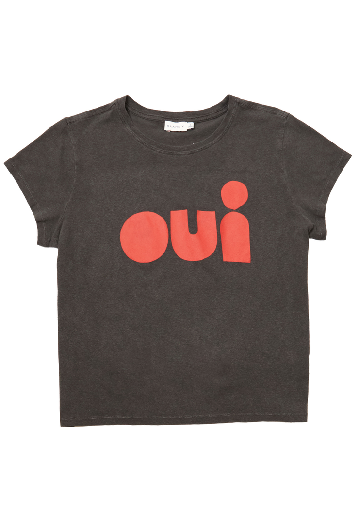 Classic Tee, Faded Black Oui