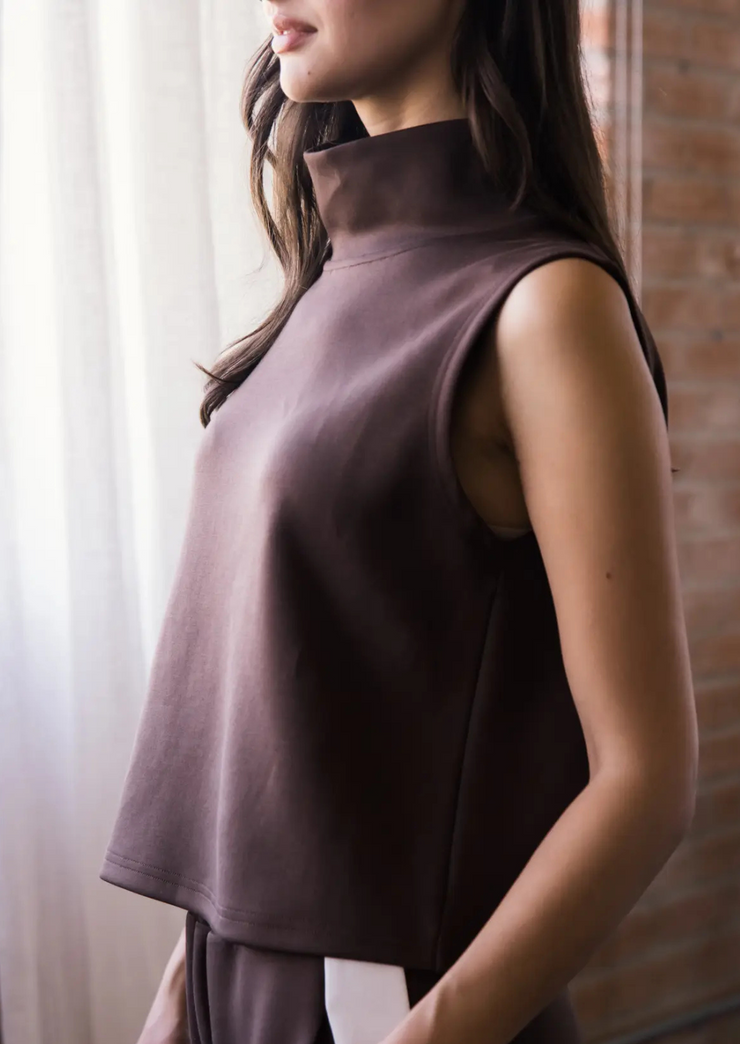 Mock Neck Shell