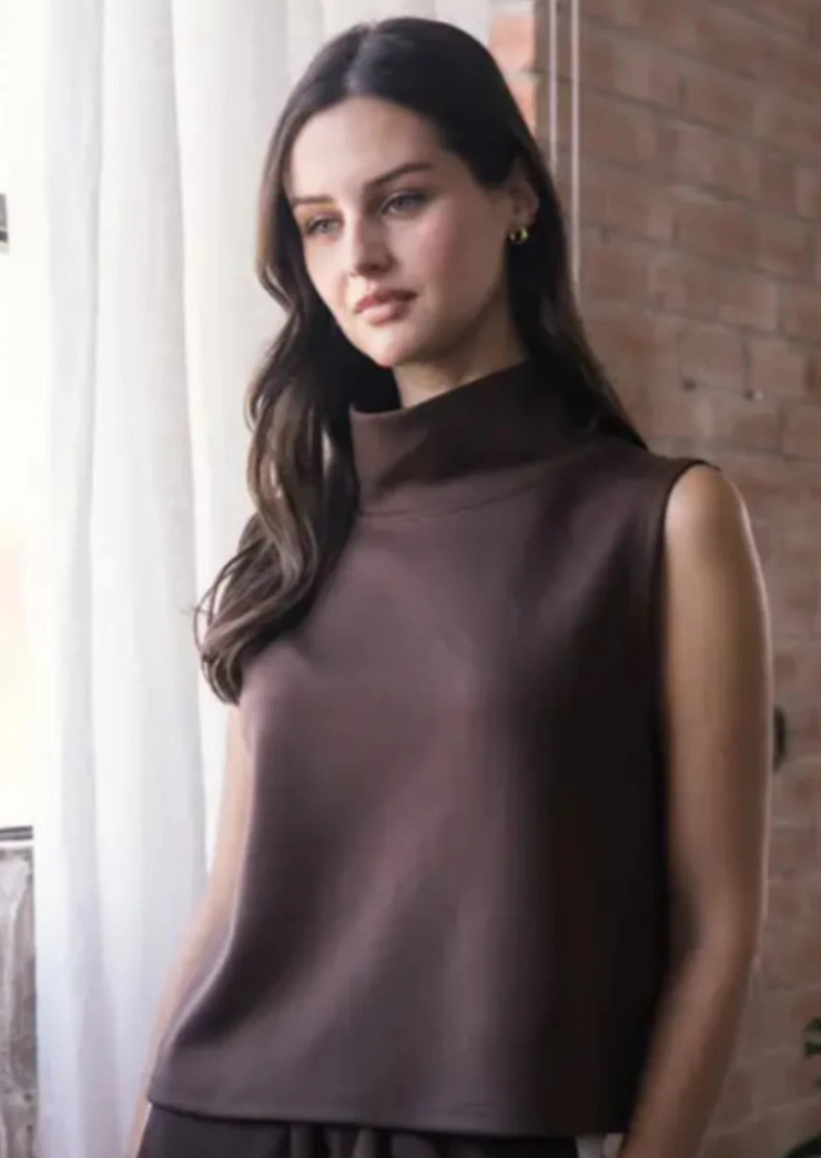 Mock Neck Shell