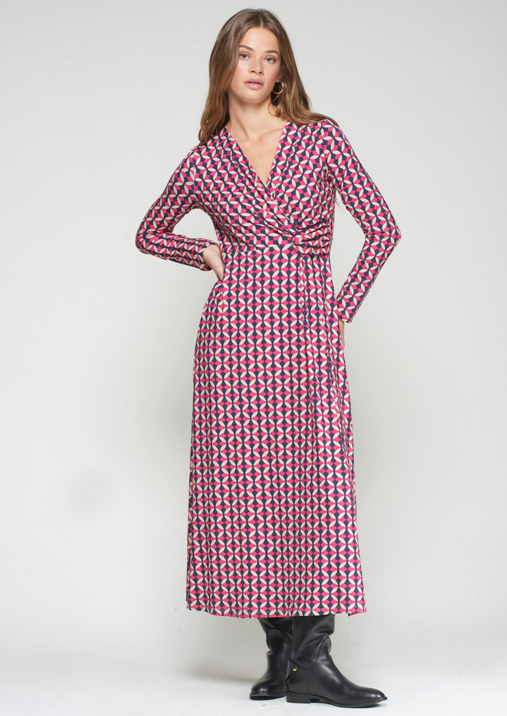 Amelia Dress, Hot Pink