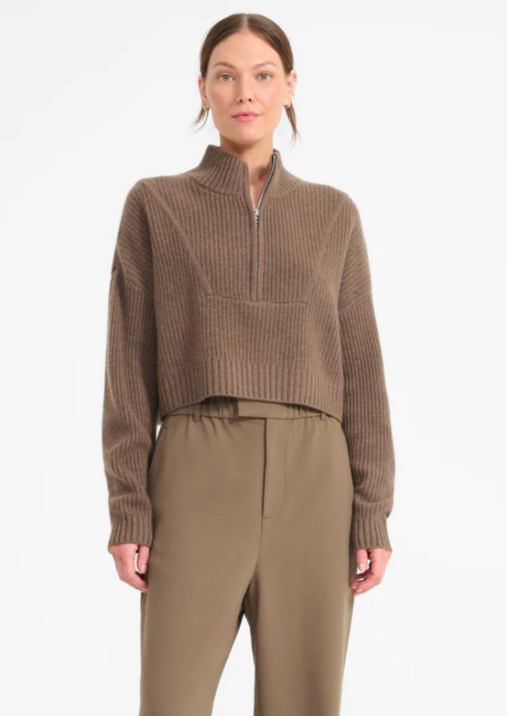 Cropped Hampton Sweater, Cashmere