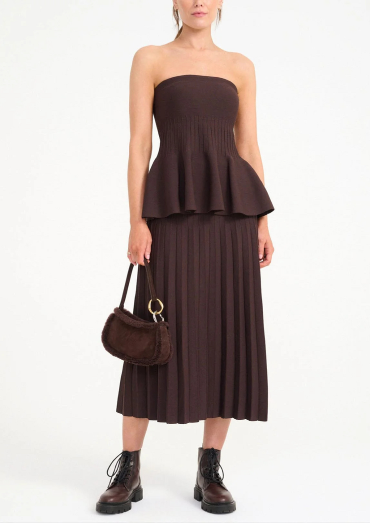 Ollie bag espresso suede sherpa