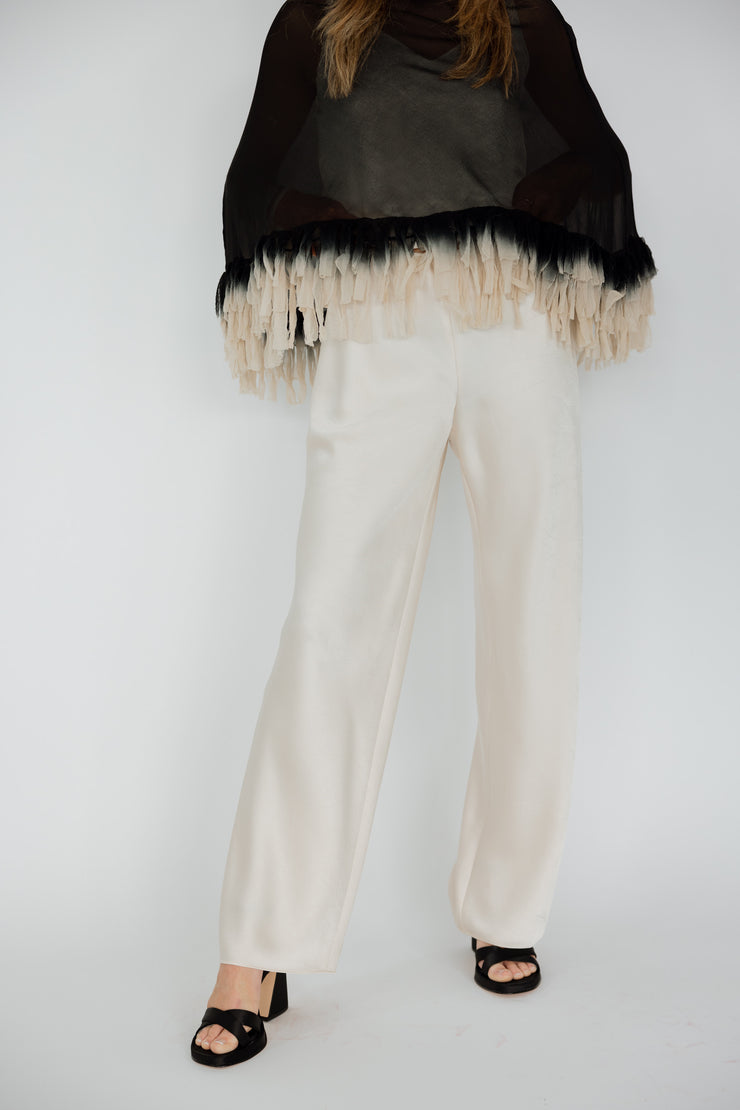High Waist Satin Pant