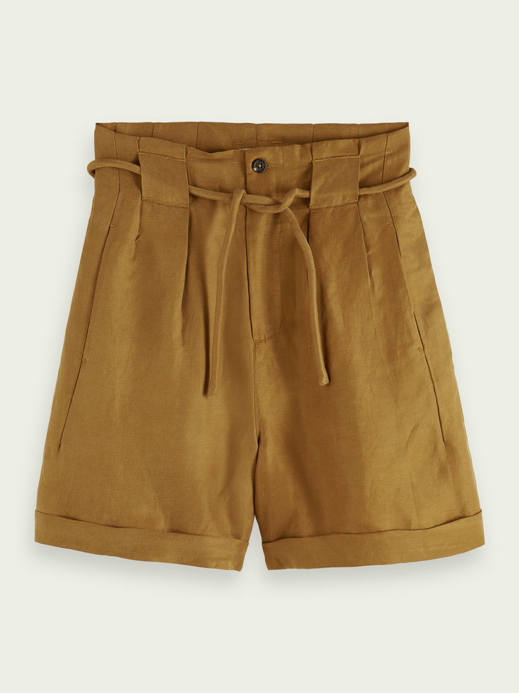 Belted Shorts High Rise