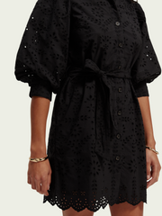 Puff Sleeve Midi Dress