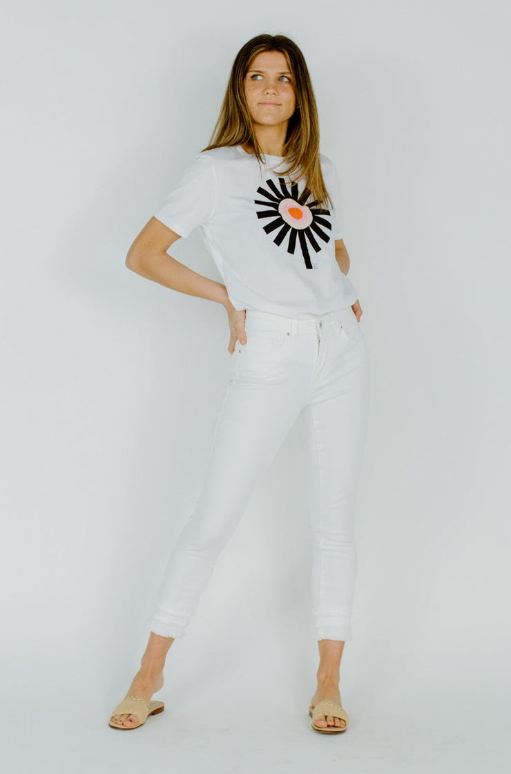 Ripped Hem Jean