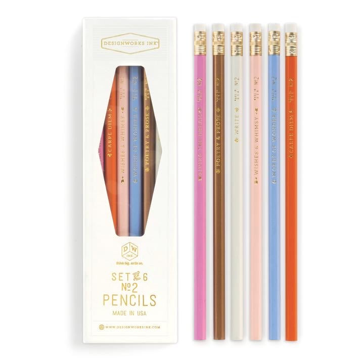 Set of six pencils
