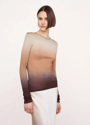 Ombre Long Sleeved Crew Top