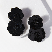 Ink & Alloy Double Flower Earring